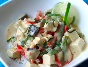 thai green curry tofu